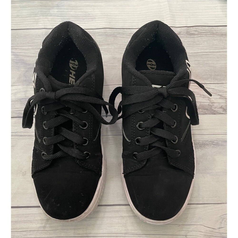 Black Heelys Boy Girl Skate Shoes, Size Youth 3